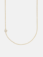 18K Gold Asymmetrical Heart Necklace - Heart