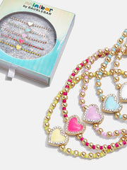 Sweetheart Kids' Pisa Bracelet Set - Pave Hearts