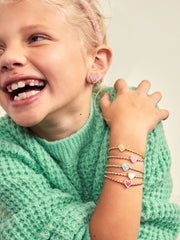 Sweetheart Kids' Pisa Bracelet Set - Pave Hearts