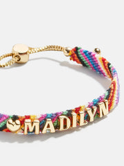 Woven Kids' Custom Friendship Bracelet - Multi Stripe