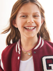 Pretty in Pink Kids Initial Necklace - Light Pink