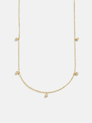 Clio 18K Gold Necklace - Gold/Pavé