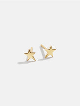 18K Gold Celestial Delicate Stud - Star