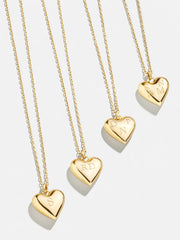 18K Gold Custom Bubble Heart Necklace - 18K Gold