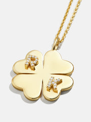 Clover 18K Gold Custom Pendant Necklace - 18K Gold