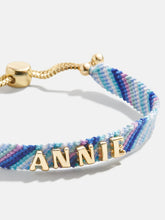Woven Kids' Custom Friendship Bracelet - Blue Ombre Stripe