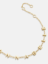 Mini 18K Gold Custom Spaced Letter Name Bracelet - 18K Gold
