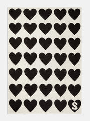 Large Wrapped in Love Custom Blanket - White/Black