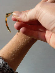 18K Gold Custom Nameplate Cuff Bracelet - 18K Gold