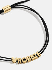 Mickey Mouse Disney Custom Cord Bracelet - Black
