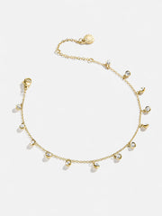 Clio Waterproof Anklet - Gold/Pavé