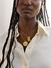 18K Gold Heart Reversible Pendant Necklace - Heart