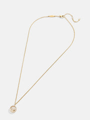 Disney Mickey Mouse 18K Gold Plated Sterling Silver Outline Pendant Necklace - Gold/Pavé