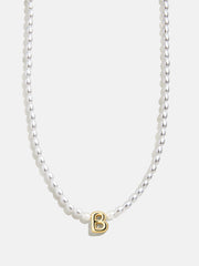 Playful Pearls Kids’ Initial Necklace - Gold/Pearl