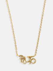 Disney Character Signature Necklace - Pluto