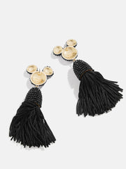 Disney Mickey Mouse Tassel Earrings - Black