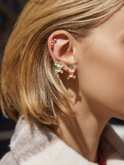 Disney Chip 'N Dale Elf Earring Set - Red/Green