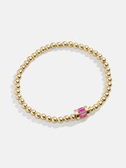 Tatum Birthstone Bracelet - Rose
