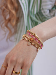 Tatum Birthstone Bracelet - Rose