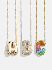 Kids' Bubble Initial Necklace - Gold