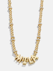Pisa Kids' Custom Nameplate Necklace - Gold