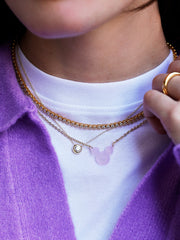 Disney Mickey Mouse Acrylic Custom Necklace - Translucent Purple