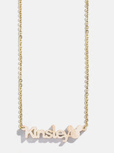 Disney Mickey Mouse Acrylic Custom Nameplate Necklace - Blonde Marble