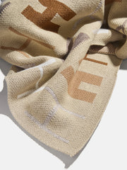 Upside Down & All Around Custom Blanket - Tan/Brown