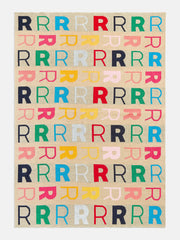 Upside Down & All Around Custom Blanket - Beige/Multi