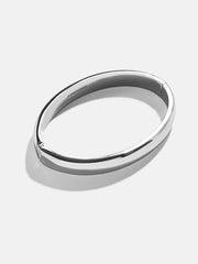 Nadia Classic Hinge Bangle - Classic Thick Silver