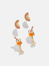 Spritz In My Step Earring Set - Aperol Spritz