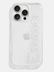 Fine Line Custom iPhone Case - Clear