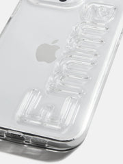 Fine Line Custom iPhone Case - Clear
