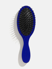 Mini Block Font Custom Hair Brush - Navy/Green