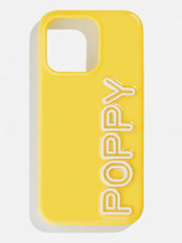 Fine Line Custom iPhone Case - Yellow/White