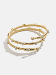 Disney Pavé Mickey Mouse Cuff Bracelet - Gold/Pavé