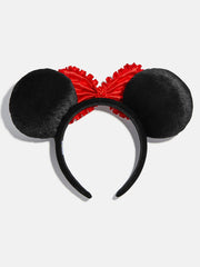 Disney Minnie Mouse White Floral Ears Headband - Minnie Mouse White Floral Ears