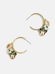 Disney Mickey Mouse Lucky Charms Hoop Earrings - Mickey Mouse