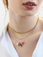 Disney Minnie Mouse Beaded Charm Necklace - Minnie Mouse