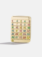 Disney Mickey Mouse Adjustable Calendar Pin - Gold