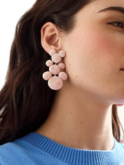 Disney Mickey Mouse Beaded Statement Earrings - Pink