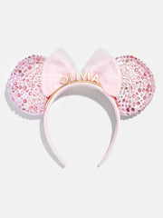 Disney Minnie Mouse Soft Pink Custom Ears Headband - Custom Soft Pink Minnie Mouse Ears