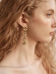 Blossom Statement Earrings - Gold