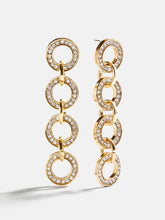 Dominique Statement Earrings - Gold/Pavé
