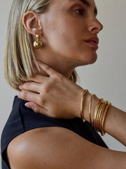 Ann Drop Earrings - Gold