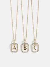 Alicia Initial Necklace - Gold/Pavé