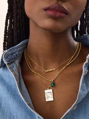 Reversible 18K Gold Zodiac Pendant Necklace - Aries