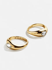 Vanessa Ring Set - Gold/Pavé