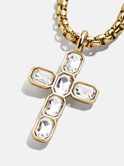 Mara Cross Necklace - Bezel Cross