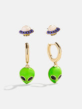 Spaced Out Earring Set - Green